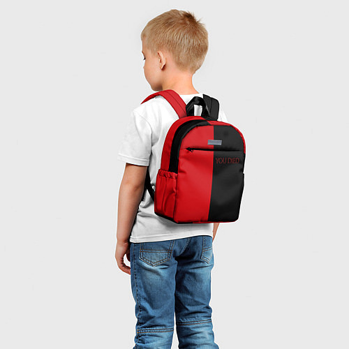 Детский рюкзак YOU DIED / 3D-принт – фото 5