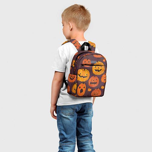 Детский рюкзак Весёлые тыквы / 3D-принт – фото 5