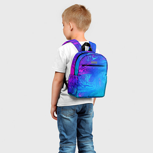 Детский рюкзак BACKGROUND IN NEON / 3D-принт – фото 5