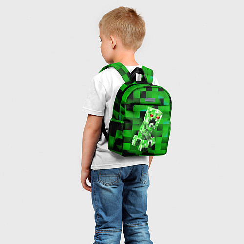 Детский рюкзак Minecraft creeper / 3D-принт – фото 5
