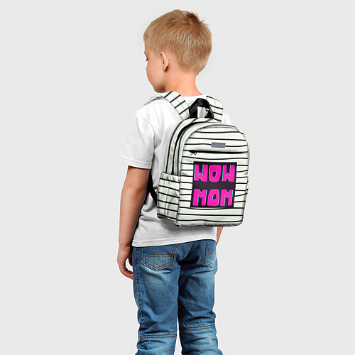 Детский рюкзак WOW MOM вау мама / 3D-принт – фото 5