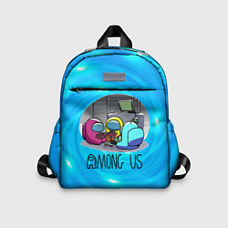 Детский рюкзак Among Us карты, цвет: 3D-принт