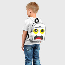Детский рюкзак Испуганное лицо, цвет: 3D-принт — фото 2