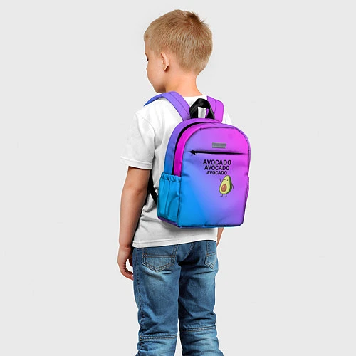 Детский рюкзак Авокадо / 3D-принт – фото 5