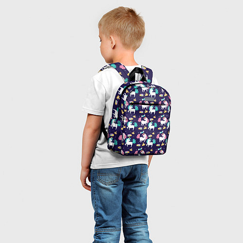 Детский рюкзак Unicorn pattern / 3D-принт – фото 5