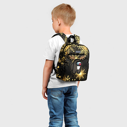 Детский рюкзак AMONG US НОВОГОДНИЙ / 3D-принт – фото 5