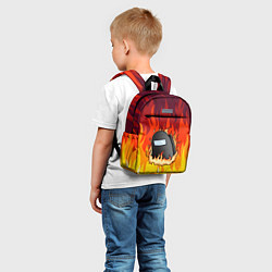 Детский рюкзак Among Us Fire Z, цвет: 3D-принт — фото 2