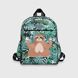 Детский рюкзак Ленивец Йог, цвет: 3D-принт