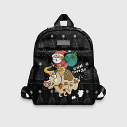 Детский рюкзак Санта на олене, цвет: 3D-принт