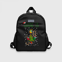 Детский рюкзак Among Us Happy New Year, цвет: 3D-принт