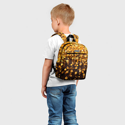 Детский рюкзак ЗОЛОТЫЕ БЛЕСТКИ / 3D-принт – фото 5