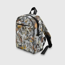 Детский рюкзак Желто-серый каменный узор, цвет: 3D-принт — фото 2