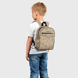 Детский рюкзак Листья на бежевом фоне, цвет: 3D-принт — фото 2