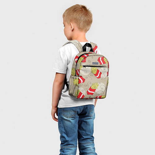 Детский рюкзак Фастфуд - Картошка фри / 3D-принт – фото 5