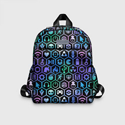 Детский рюкзак Компьютерные игровые символы, цвет: 3D-принт