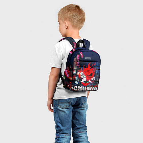 Детский рюкзак Киберпанк 2077 глитч / 3D-принт – фото 5