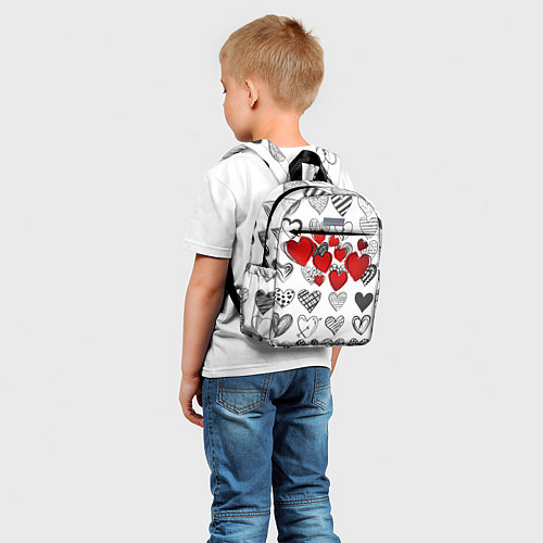 Детский рюкзак Сердца / 3D-принт – фото 5