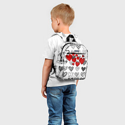 Детский рюкзак Сердца, цвет: 3D-принт — фото 2