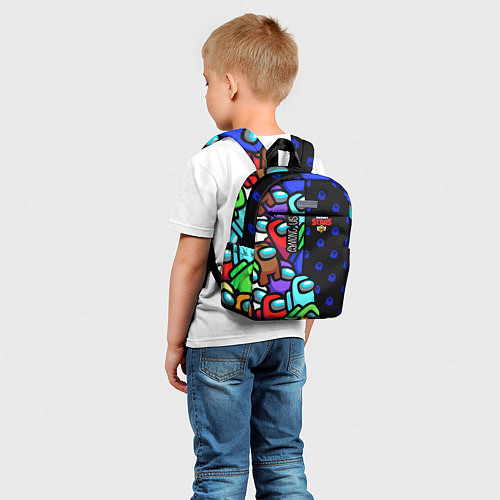 Детский рюкзак Among Us Brawl Stars / 3D-принт – фото 5