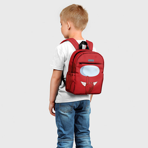 Детский рюкзак AMONG US RED IMPOSTOR / 3D-принт – фото 5