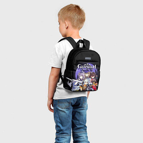 Детский рюкзак GENSHIN IMPACT ЭЛЕКТРО / 3D-принт – фото 5