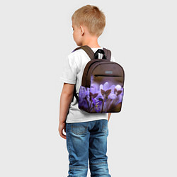 Детский рюкзак Хрупкий цветок фиалка, цвет: 3D-принт — фото 2