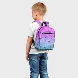 Детский рюкзак Котики в полете, цвет: 3D-принт — фото 2