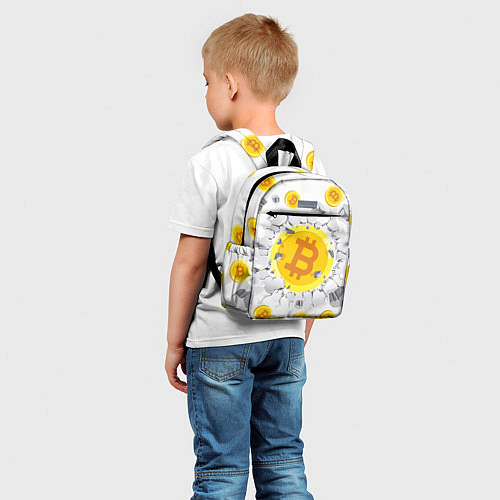 Детский рюкзак БИТКОИН BITCOIN / 3D-принт – фото 5