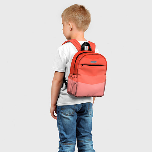 Детский рюкзак Персиковый Градиент / 3D-принт – фото 5