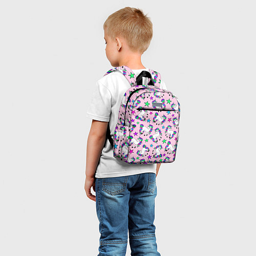 Детский рюкзак Единороги и звезды / 3D-принт – фото 5