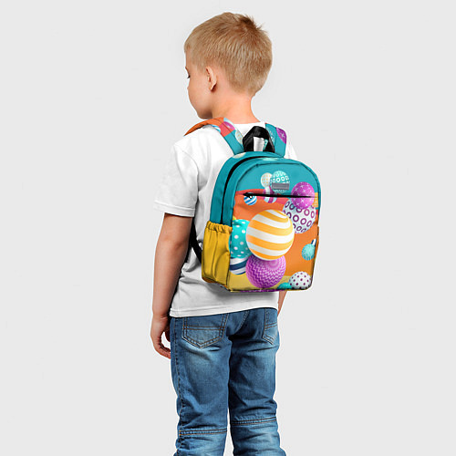 Детский рюкзак Мячики / 3D-принт – фото 5