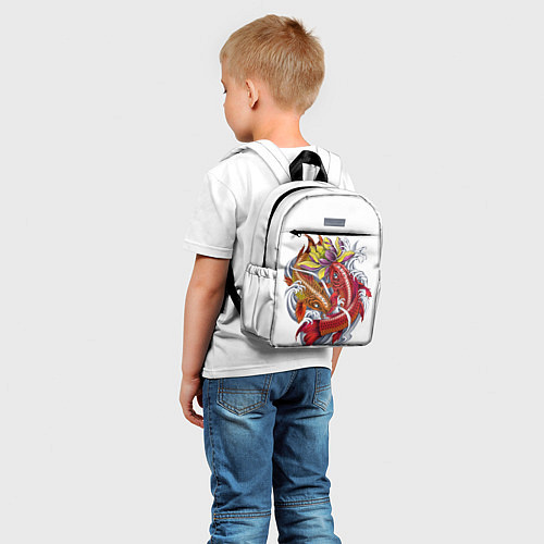 Детский рюкзак Японские Карпы Иероглифы / 3D-принт – фото 5