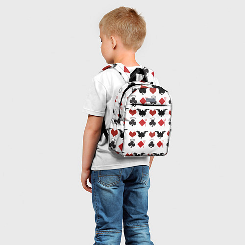 Детский рюкзак Карточные масти / 3D-принт – фото 5