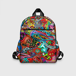 Детский рюкзак Яркая абстракция bright abstraction, цвет: 3D-принт