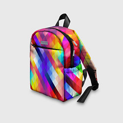 Детский рюкзак Пиксельная радуга, цвет: 3D-принт — фото 2