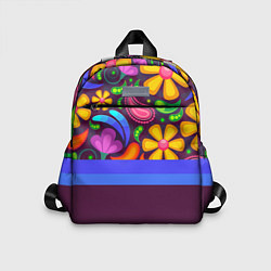 Детский рюкзак Мультяшные Цветы, цвет: 3D-принт