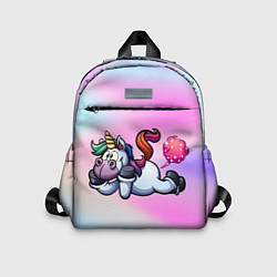 Детский рюкзак Озорной единорог, цвет: 3D-принт