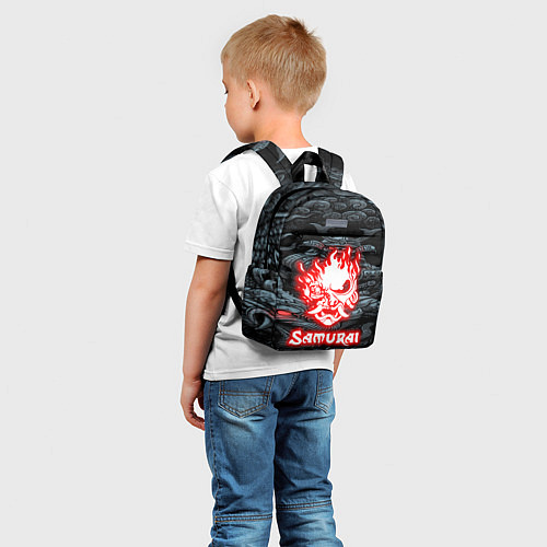 Детский рюкзак CYBERPUNK САМУРАЙ / 3D-принт – фото 5