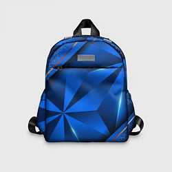 Детский рюкзак 3D абстрактные фигуры BLUE, цвет: 3D-принт