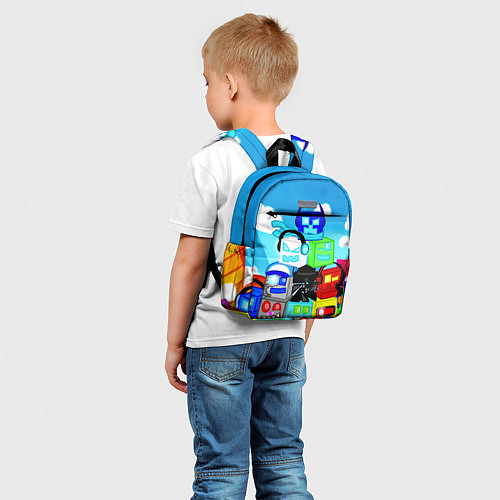 Детский рюкзак GEOMETRY DASH ГЕОМЕТРИ ДАШ / 3D-принт – фото 5
