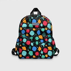 Детский рюкзак Брызги красок, цвет: 3D-принт