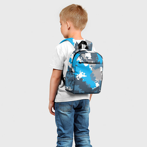 Детский рюкзак Камуфляж ледяной / 3D-принт – фото 5