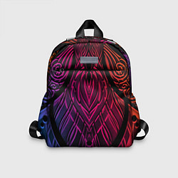 Детский рюкзак Фиолетовый узор 3D, цвет: 3D-принт