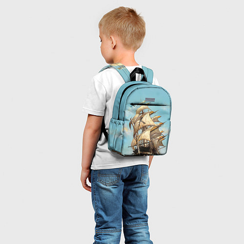 Детский рюкзак Парусник / 3D-принт – фото 5