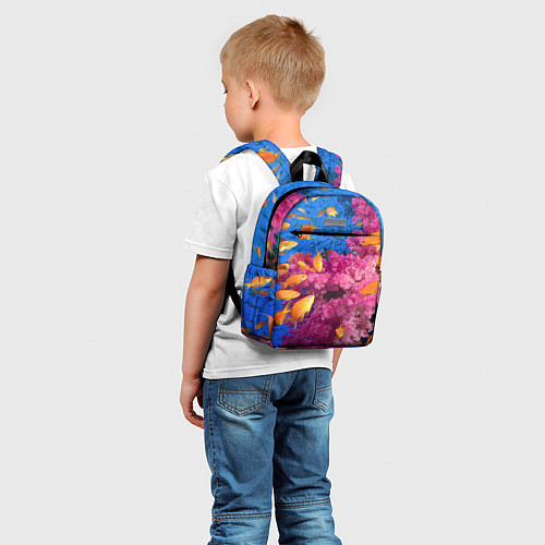 Детский рюкзак Коралловые рыбки / 3D-принт – фото 5