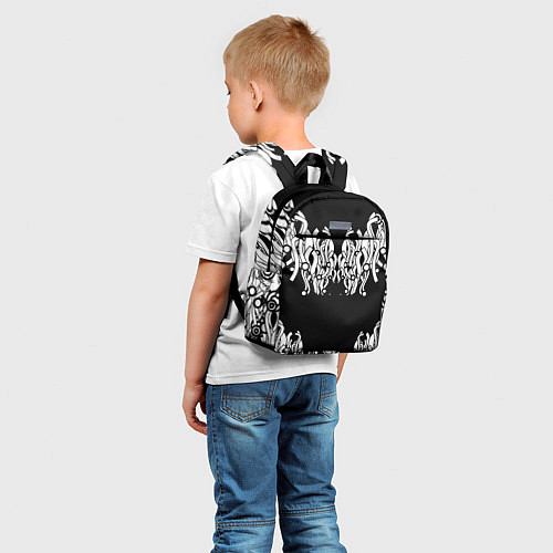 Детский рюкзак Абстракция, круги, линии, / 3D-принт – фото 5