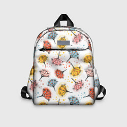 Детский рюкзак Абстрактные цветы одуванчики, цвет: 3D-принт