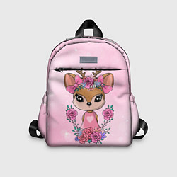 Детский рюкзак Милая олениха, цвет: 3D-принт