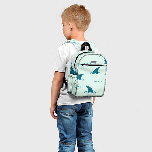 Детский рюкзак Плавники акул / 3D-принт – фото 5