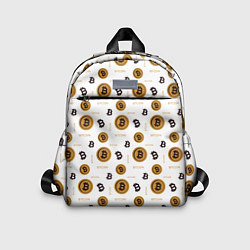 Детский рюкзак Узор и биткоина Pattern, цвет: 3D-принт